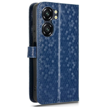 For Oukitel C58 Pro  /  C58 Wallet Case Dot Pattern Imprint PU Leather Phone Cover