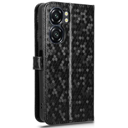 For Oukitel C58 Pro  /  C58 Wallet Case Dot Pattern Imprint PU Leather Phone Cover