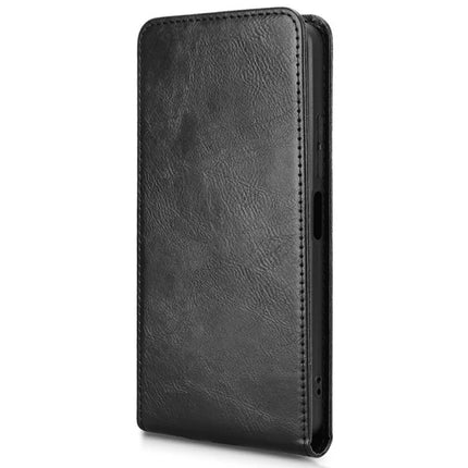 For Oukitel C58 Pro  /  C58 Case with Card Slot Magnetic Vertical Flip Leather Phone Cover