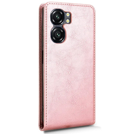 For Oukitel C58 Pro  /  C58 Case with Card Slot Magnetic Vertical Flip Leather Phone Cover