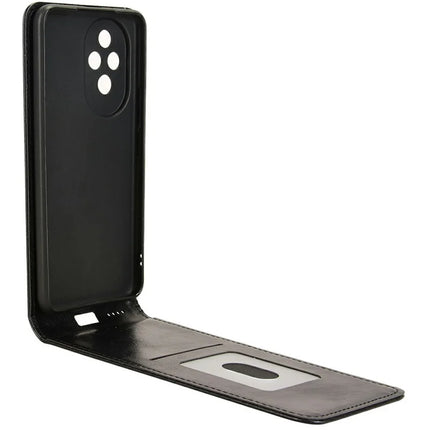 For Honor 200 5G Case with Card Slot Magnetic Vertical Flip Leather Phone Cover