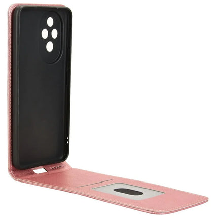 For Honor 200 5G Case with Card Slot Magnetic Vertical Flip Leather Phone Cover