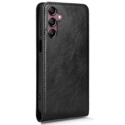 For Samsung Galaxy A15 5G  /  4G Case with Card Slot Magnetic Vertical Flip Leather Phone Cover