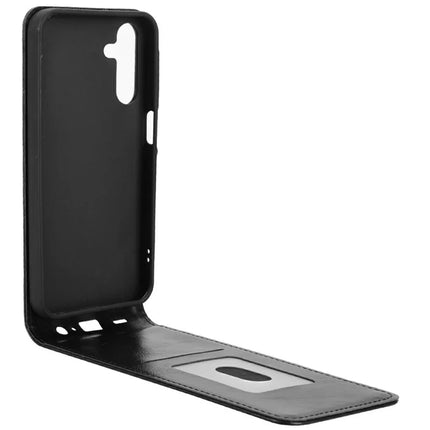 For Samsung Galaxy A15 5G  /  4G Case with Card Slot Magnetic Vertical Flip Leather Phone Cover