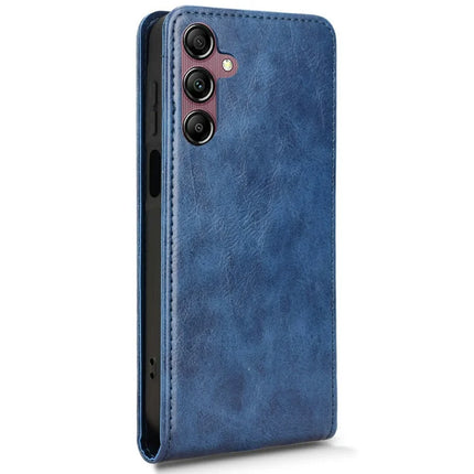 For Samsung Galaxy A15 5G  /  4G Case with Card Slot Magnetic Vertical Flip Leather Phone Cover