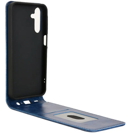 For Samsung Galaxy A15 5G  /  4G Case with Card Slot Magnetic Vertical Flip Leather Phone Cover