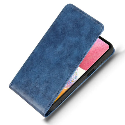 For Samsung Galaxy A15 5G  /  4G Case with Card Slot Magnetic Vertical Flip Leather Phone Cover