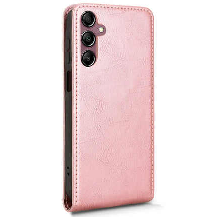 For Samsung Galaxy A15 5G  /  4G Case with Card Slot Magnetic Vertical Flip Leather Phone Cover