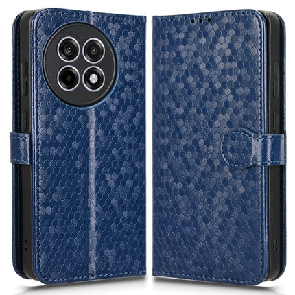 PU Leather Case For OnePlus 13R 5G  /  Ace 5 5G  /  Ace 5 Pro 5G Wallet Dot Pattern Imprint Phone Cover - Dark Blue