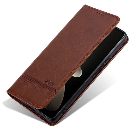 AZNS For Honor 300 Case Cowhide Texture PU Leather Wallet Phone Cover