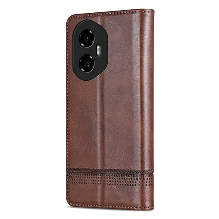 AZNS For Honor 300 Case Cowhide Texture PU Leather Wallet Phone Cover