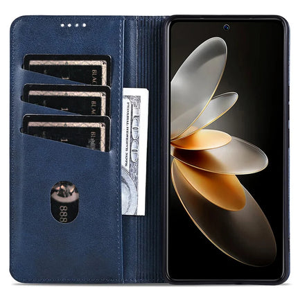 AZNS For Honor 300 Case Cowhide Texture PU Leather Wallet Phone Cover