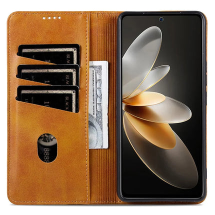 AZNS For Honor 300 Case Cowhide Texture PU Leather Wallet Phone Cover