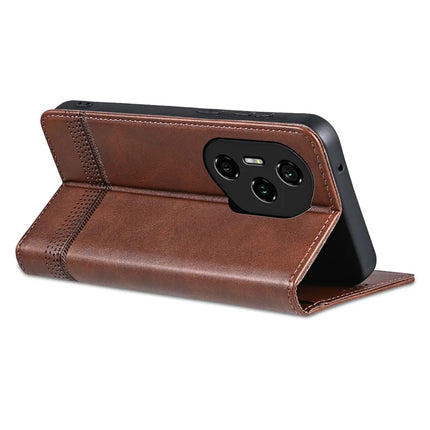 AZNS For Honor 300 Pro Case Cowhide Texture PU Leather Wallet Phone Cover