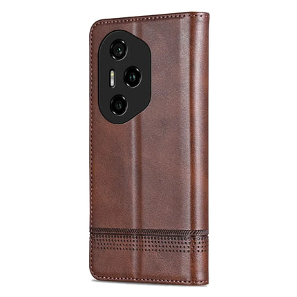 AZNS For Honor 300 Pro Case Cowhide Texture PU Leather Wallet Phone Cover