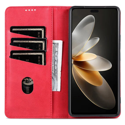 AZNS For Honor 300 Pro Case Cowhide Texture PU Leather Wallet Phone Cover