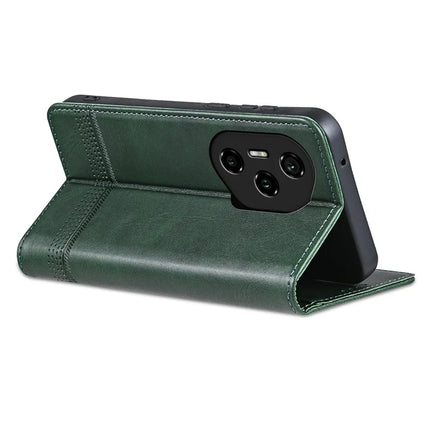 AZNS For Honor 300 Pro Case Cowhide Texture PU Leather Wallet Phone Cover
