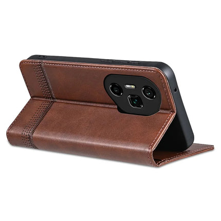 AZNS For Honor 300 Ultra Case Cowhide Texture PU Leather Wallet Phone Cover
