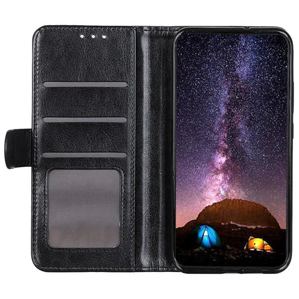 For OnePlus 13R 5G / Ace 5 5G Case Crazy Horse Texture PU Leather Phone Stand Cover
