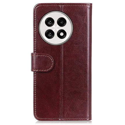 For OnePlus 13R 5G / Ace 5 5G Case Crazy Horse Texture PU Leather Phone Stand Cover