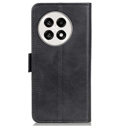 For OnePlus 13R 5G / Ace 5 5G Case Stand Cowhide Texture PU Leather Phone Cover