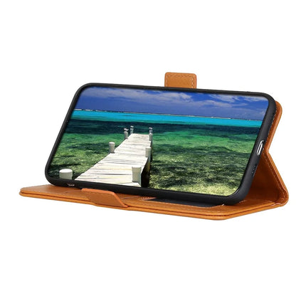 For OnePlus 13R 5G / Ace 5 5G Case Stand Cowhide Texture PU Leather Phone Cover