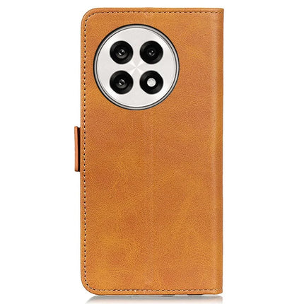 For OnePlus 13R 5G / Ace 5 5G Case Stand Cowhide Texture PU Leather Phone Cover