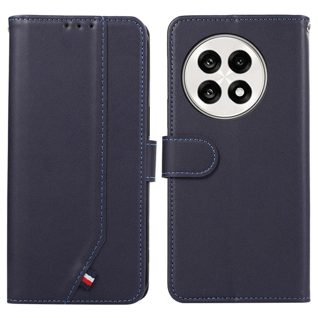 For OnePlus 13R 5G / Ace 5 5G Case RFID Blocking Flip Leather Phone Cover - Blue