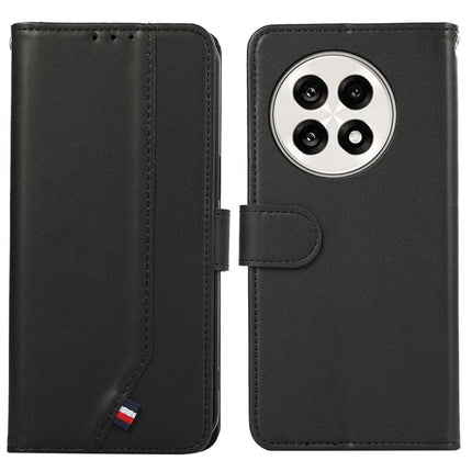For OnePlus 13R 5G / Ace 5 5G Case RFID Blocking Flip Leather Phone Cover - Black