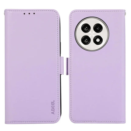 ABEEL For OnePlus 13R 5G / Ace 5 5G Case Leather Phone Cover with RFID Blocking Wallet - Purple