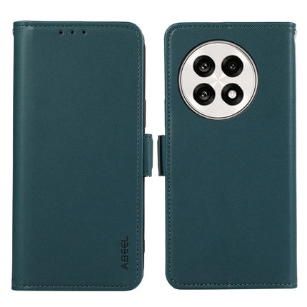 ABEEL For OnePlus 13R 5G / Ace 5 5G Case Leather Phone Cover with RFID Blocking Wallet - Green