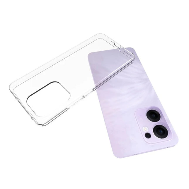 For Oppo Reno13 F 5G Clear Phone Case Watermark-Resistant TPU Back Cover