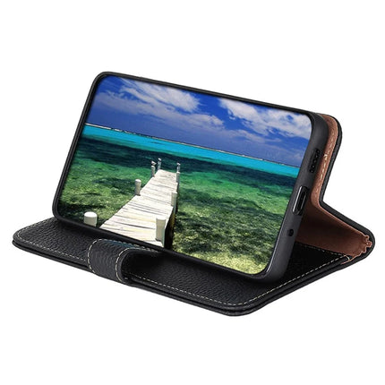 KHAZNEH Phone Case for OnePlus 13R 5G / Ace 5 5G / Ace 5 Pro 5G Genuine Cow Leather Flip Cover