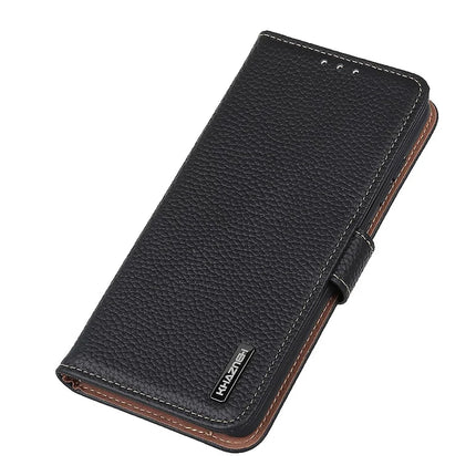 KHAZNEH Phone Case for OnePlus 13R 5G / Ace 5 5G / Ace 5 Pro 5G Genuine Cow Leather Flip Cover