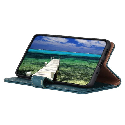 KHAZNEH Phone Case for OnePlus 13R 5G / Ace 5 5G / Ace 5 Pro 5G Genuine Cow Leather Flip Cover