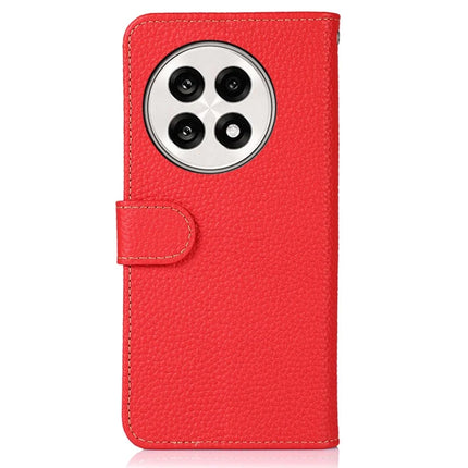 KHAZNEH Phone Case for OnePlus 13R 5G / Ace 5 5G / Ace 5 Pro 5G Genuine Cow Leather Flip Cover