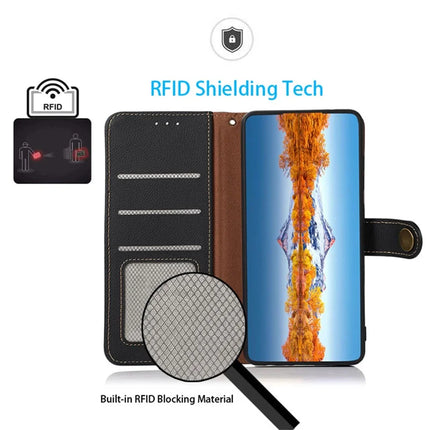 KHAZNEH Wallet Case for OnePlus 13R 5G / Ace 5 5G / Ace 5 Pro 5G Genuine Cow Leather Phone Cover
