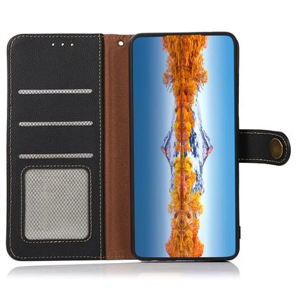 KHAZNEH Wallet Case for OnePlus 13R 5G / Ace 5 5G / Ace 5 Pro 5G Genuine Cow Leather Phone Cover
