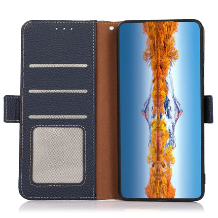 KHAZNEH Phone Case for OnePlus 13R 5G / Ace 5 5G / Ace 5 Pro 5G Genuine Cow Leather Cover RFID Blocking