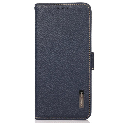 KHAZNEH Phone Case for OnePlus 13R 5G / Ace 5 5G / Ace 5 Pro 5G Genuine Cow Leather Cover RFID Blocking
