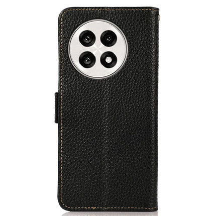 KHAZNEH Phone Case for OnePlus 13R 5G / Ace 5 5G / Ace 5 Pro 5G Genuine Cow Leather Cover RFID Blocking