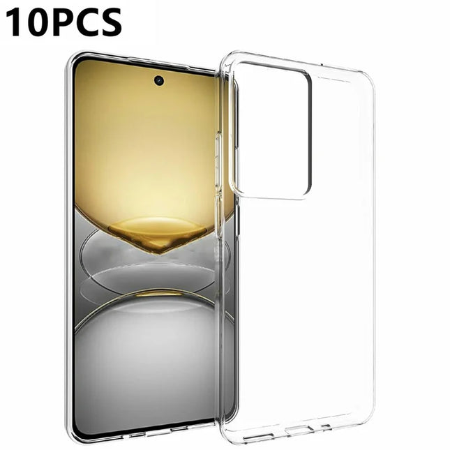 10Pcs  /  Pack For Realme C75 Case Watermark Free TPU Protective Clear Phone Cover