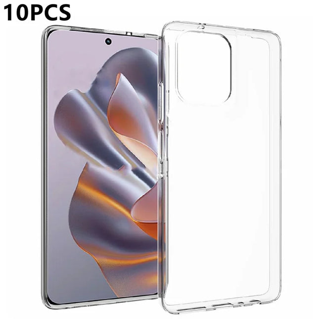 10Pcs  /  Pack For Motorola Moto G Power (2025) Case Watermark Free TPU Protective Clear Phone Cover