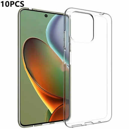 10Pcs  /  Pack For Motorola Moto G15 4G Case Watermark Free TPU Protective Clear Phone Cover