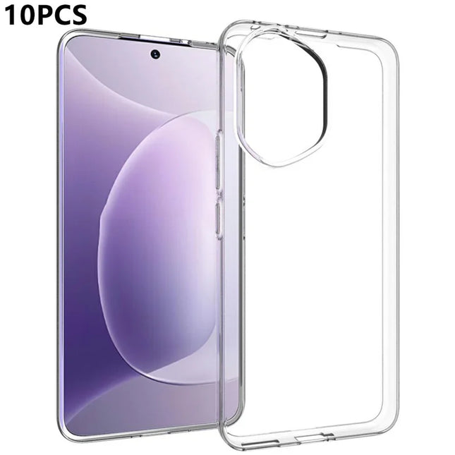 10Pcs  /  Pack For Honor 300 Case Watermark Free TPU Protective Clear Phone Cover