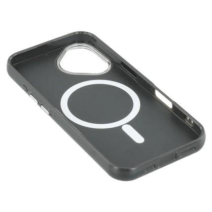 For iPhone 16 Case Compatible with MagSafe Glitter Design IMD TPU + PC Phone Back Cover