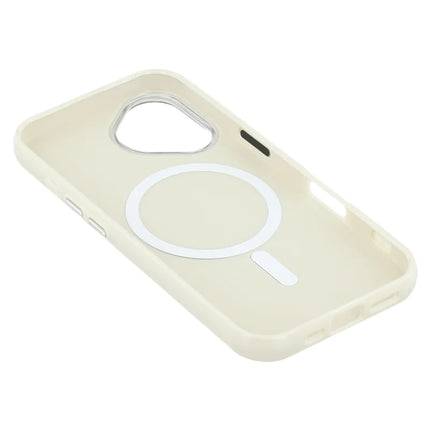 For iPhone 16 Case Compatible with MagSafe Glitter Design IMD TPU + PC Phone Back Cover