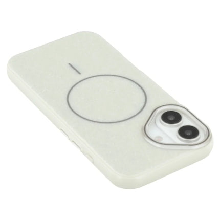 For iPhone 16 Case Compatible with MagSafe Glitter Design IMD TPU + PC Phone Back Cover