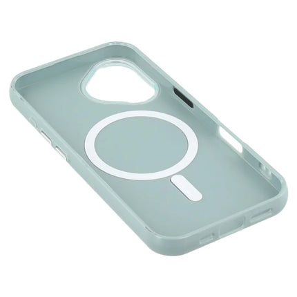 For iPhone 16 Case Compatible with MagSafe Glitter Design IMD TPU + PC Phone Back Cover