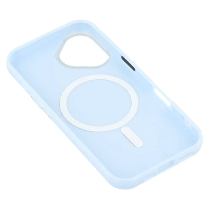 For iPhone 16 Case Compatible with MagSafe Glitter Design IMD TPU + PC Phone Back Cover